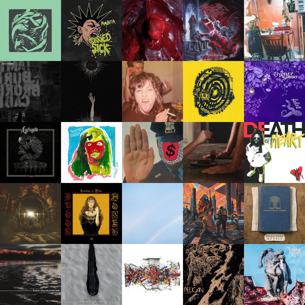 Five by Five of the top albums I played in February of 2026